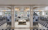 A rendering of an indoor lounge.