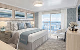 Private balconies will be found on 85% of the cabins.