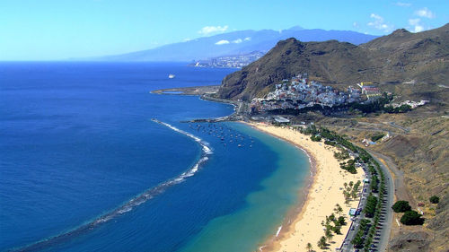 A beach in the Canary Islands. A beach in the Canary Islands.