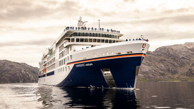 The Hanseatic Nature expedition ship.
