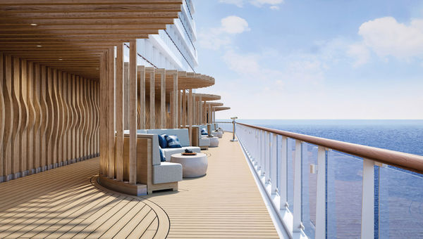 The Norwegian Viva's La Terraza will be an open-air lounge and quaint retreat offering forward-facing sea views.