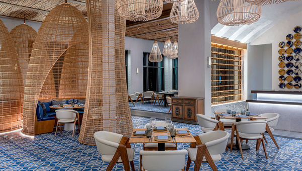 Maratea serves Mediterranean cuisine at the Conrad Tulum.