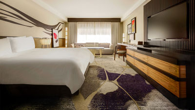Suites at the Nobu at Caesars Palace have what the property says is a more modern, residential feel, thanks to a recent updating.