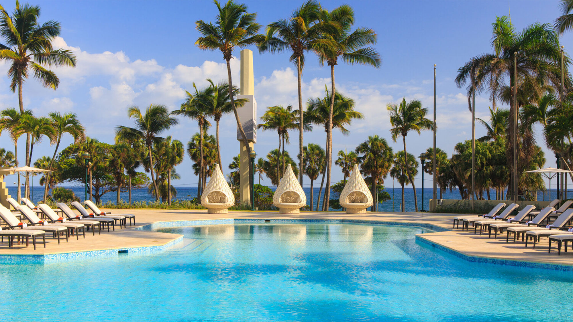 The pool at the Renaissance Santo Domingo Jaragua Hotel & Casino.