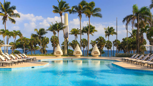 The pool at the Renaissance Santo Domingo Jaragua Hotel & Casino. The pool at the Renaissance Santo Domingo Jaragua Hotel & Casino.