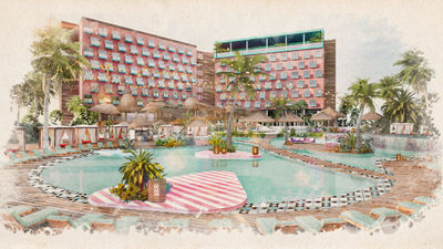 The designers of the Somewhere Else resort are going for a theme of "tropical modernism."