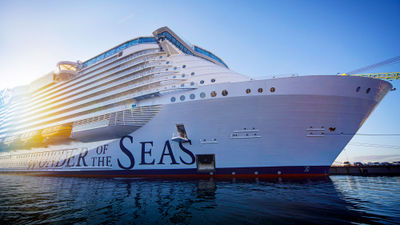 Royal Caribbean's Wonder of the Seas. Royal guests and their advisors are able to book pre- and post-cruise accommodations through the line's new hotel booking platform.