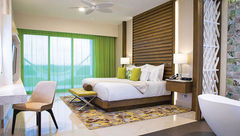 The Garza Blanca Cancun, with its expansive pool area and views of the Caribbean Sea.