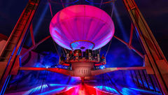 Area15’s Liftoff gondola gently takes guests 130 feet above Las Vegas.
