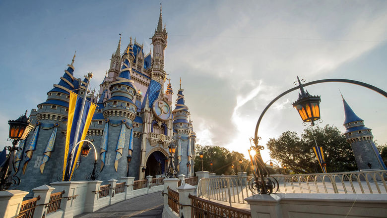 The celebration of Disney World's 50th anniversary was a draw for the Florida parks in the last three months of 2021.