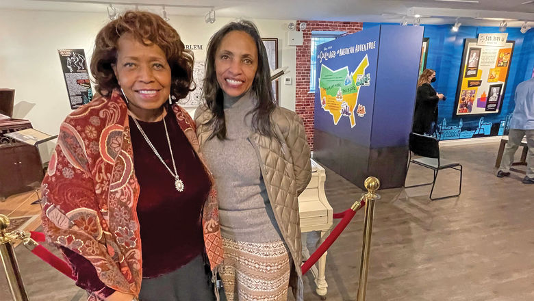 Disney Imagineer Carmen Smith, left, and Tracy Hyter-Suffern, executive director of the National Jazz Museum in Harlem.