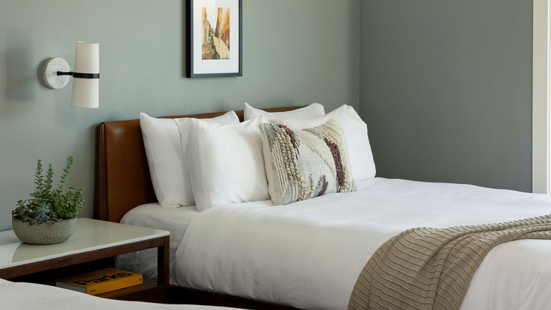 All rooms at the Radcliffe Moab are equipped with Purple mattresses, minirefrigerators and a pull-out sofa.