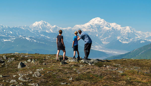 Visitors in Denali National Park and Preserve. Visitors in Denali National Park and Preserve.