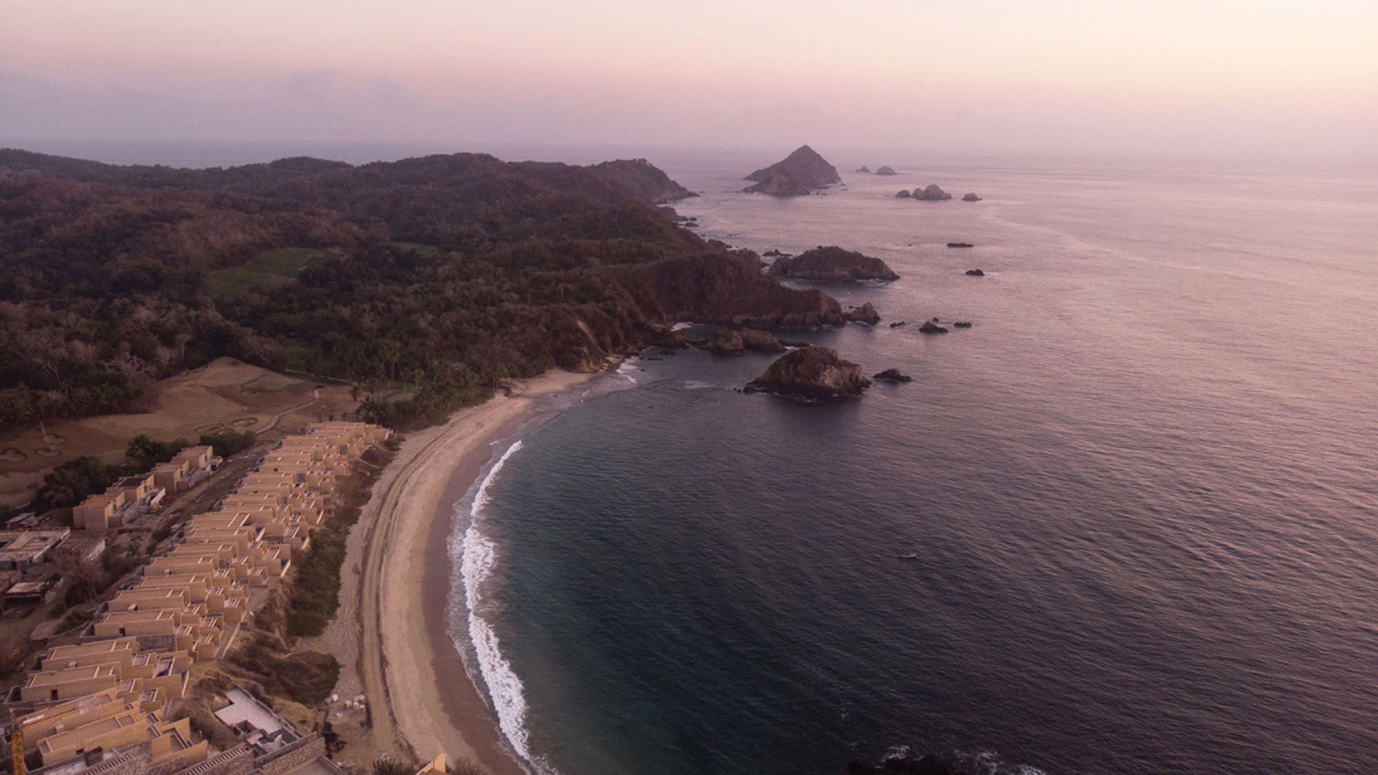 The resort rests on 6 miles of beach about 90 miles south of Puerto Vallarta.