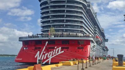 Virgin Voyages' Scarlet Lady in Costa Maya, Mexico, earlier this year. The cruise line has adjusted its Dominican Daze itinerary because of Hurricane Fiona, and it will now include Costa Maya.