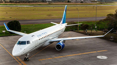 A United Express jet operated by Mesa Airlines.