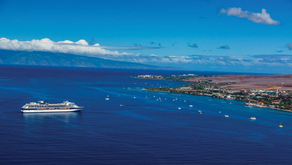 Large cruise ship sailings returned to Hawaii in January.