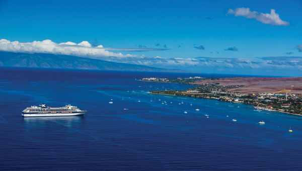 Large cruise ship sailings returned to Hawaii in January. Large cruise ship sailings returned to Hawaii in January.