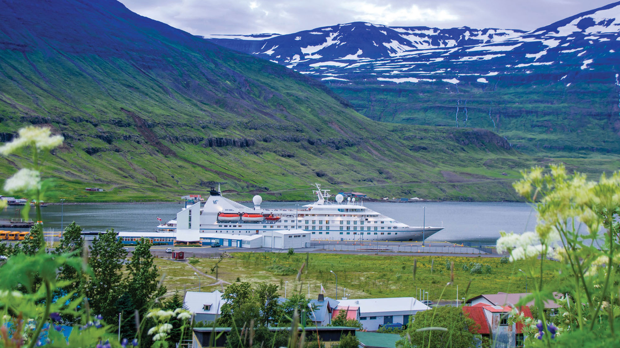 A Windstar ship in Iceland.