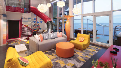The Ultimate Family Suite on Royal Caribbean's Wonder of the Seas includes a slide.