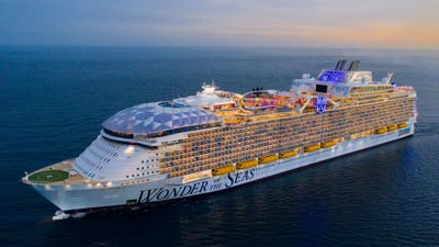 Royal Caribbean's Wonder of the Seas sailed its maiden voyage during the first quarter of 2022.