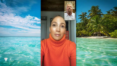 Jennifer Lopez and Richard Branson announced Lopez's new role with Virgin Voyages in a video.