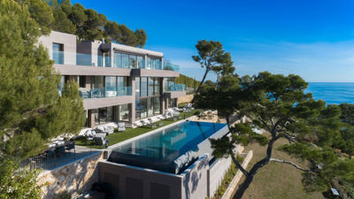 La Maison vue de Saint Jean, a luxury villa in the French Riviera.
