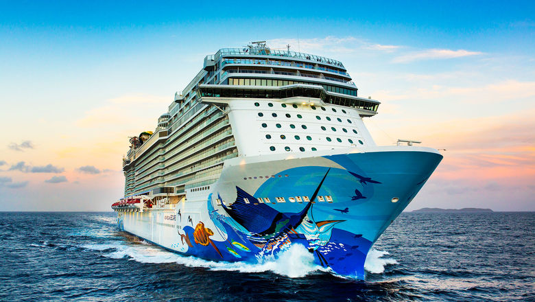 The Norwegian Escape's hull was damaged when it got stuck on a channel bed near Puerto Plata, Dominican Republic.