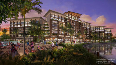 A rendering of the Disney Vacation Club building planned for the Polynesian Village Resort.