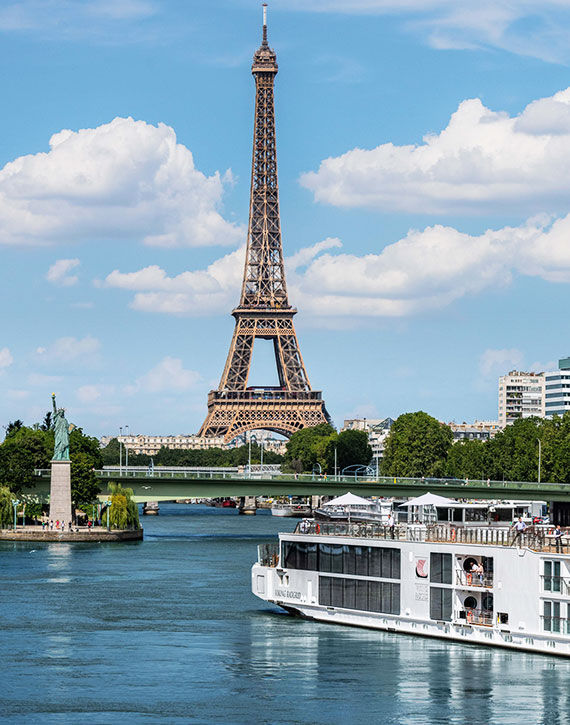 Viking's new Longships built for cruising the Seine have an exclusive docking location in Paris.