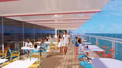The Carnival Celebration's 820 Biscayne zone pays homage to Miami's culture and architecture.