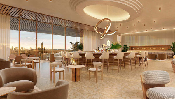 A rendering of the lobby bar at Durango Casino & Resort, which is expected to be finished in late 2023.