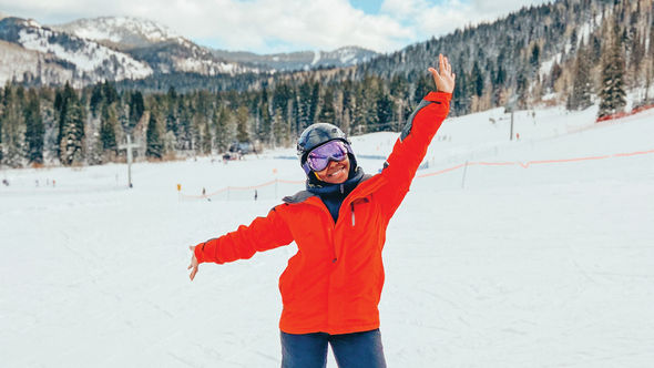 Grace Sekiziyivu was introduced to skiing for free this season as part of Ski Utah's Discover Winter program.