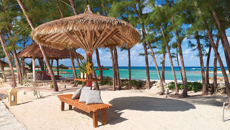 Dream Vacations and CruiseOne said land sales are up more than 100% from 2019. Pictured, the Sandals Royal Bahamian.