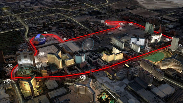 The course for next year's Las Vegas Grand Prix will include a 1.2-mile stretch of the Las Vegas Strip.
