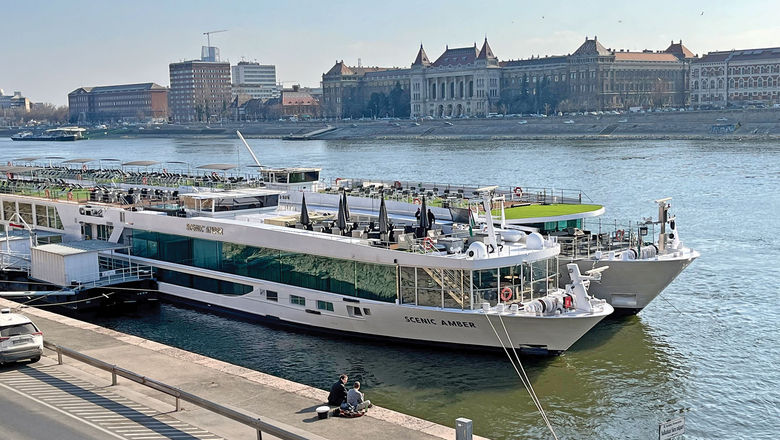 The Scenic Amber in Budapest for the ASTA Global River Cruise Expo.