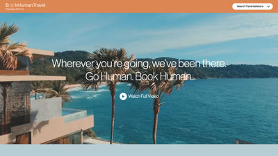BookHuman.travel also now has content about the benefits of using a travel agent.