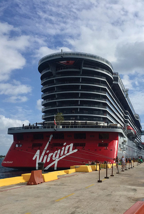The Scarlet Lady docked in Costa Maya, Mexico, for a day of Shore Things land excursions as part of the ship's Mayan Sol itinerary. The Scarlet Lady docked in Costa Maya, Mexico, for a day of Shore Things land excursions as part of the ship's Mayan Sol itinerary.