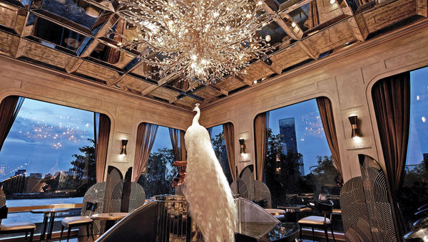 The Capella Bangkok's Stella bar, which serves a nightly Cin Cin happy hour for guests.