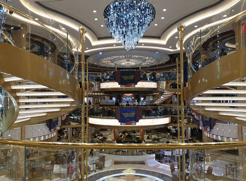 The Piazza aboard Discovery Princess.