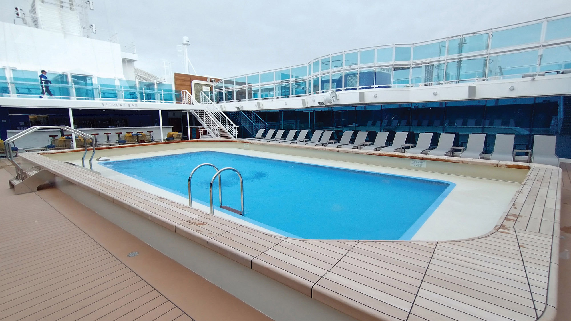 The Discovery Princess' pool deck.