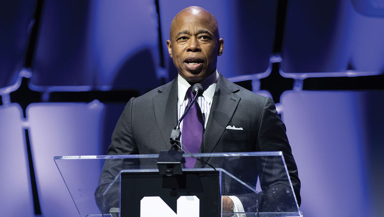 New York mayor Eric Adams announced the launch of "Get Local NYC" at NYC & Company's first meeting in three years at the Javits Center.