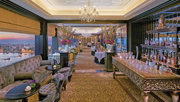 The hotel's Le Normandie restaurant has been awarded two Michelin stars.