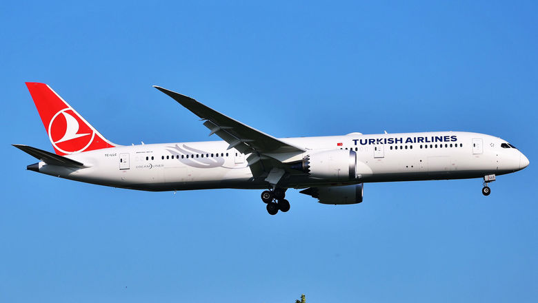 A Turkish Airlines Dreamliner aircraft. Turkish Airlines has ordered 50 Boeing widebodies.