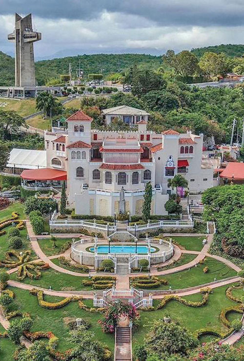 The Museo Castillo Serralles, once home to a family of sugar and rum producers, and the Vigia Cross are Ponce landmarks.