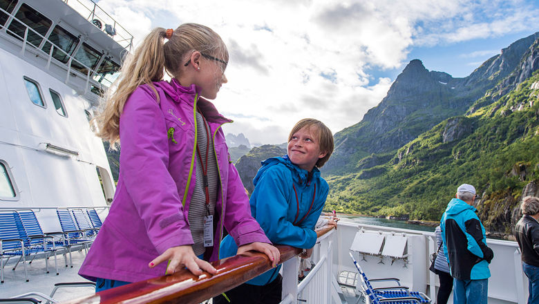 Hurtigruten Expeditions offers a complimentary Young Explorers program on selected sailings for children between 6 and 12 years of age.