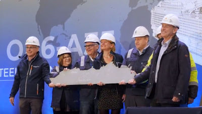 Royal Caribbean held a steel-cutting ceremony for the Utopia of the Seas.