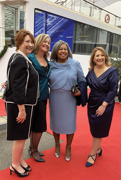 From left, Viking vice president of sales Michele Saegesser, Signature's Karryn Christopher, Virtuoso's Muriel Wilson and AAA's Brenda Hunsberger.