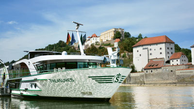 The Treasure is one of the ships Tauck will use to take guests to the Floriade Horticulture Expo in the Netherlands.