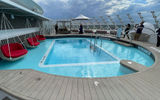 The Retreat section features a lounge, bar and sun deck for suite guests.